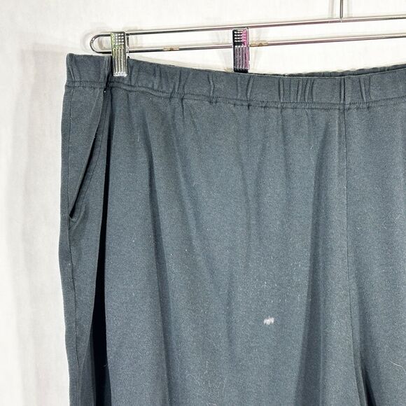 Roamans Plus Size 5X Capris 38W 40W Black Elastic Waist Pockets Pull On 121 - Picture 3 of 8